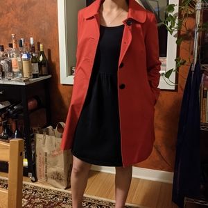 Banana Republic Red Trench Coat (XS)